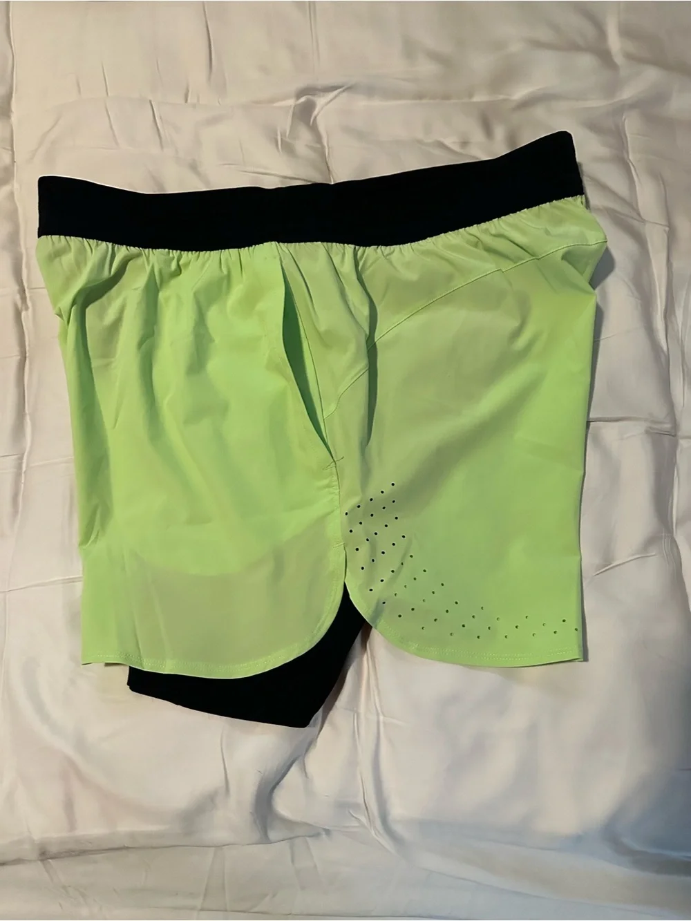 Under Armour Men's Vanish Elite 2-in-1 Running Swim Shorts Neon Green